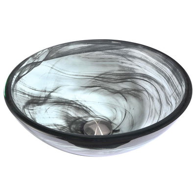 ANZZI Mezzo Series Vessel Sink with Pop-Up Drain in Slumber Wisp - Super Arbor