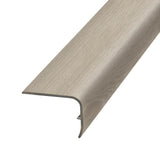 PERFORMANCE ACCESSORIES Feather Vinyl Stair Nose Molding — 1.32 in. Thick x 1.88 in. Wide x 78.7 in. Length