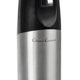 6-Speed 4-in-1 Black Immersion Blender with Chopper and Whisk Attachment
