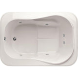 Cassi 60 in. x 42 in. Rectangular Drop-in Air Bath and Whirlpool Bathtub in White - Super Arbor