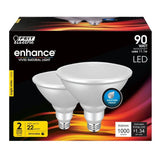 Feit Electric 90-Watt Equivalent PAR38 Dimmable CEC Title 24 Compliant LED ENERGY STAR 90+ CRI Flood Light Bulb, Bright White (2-Pack)