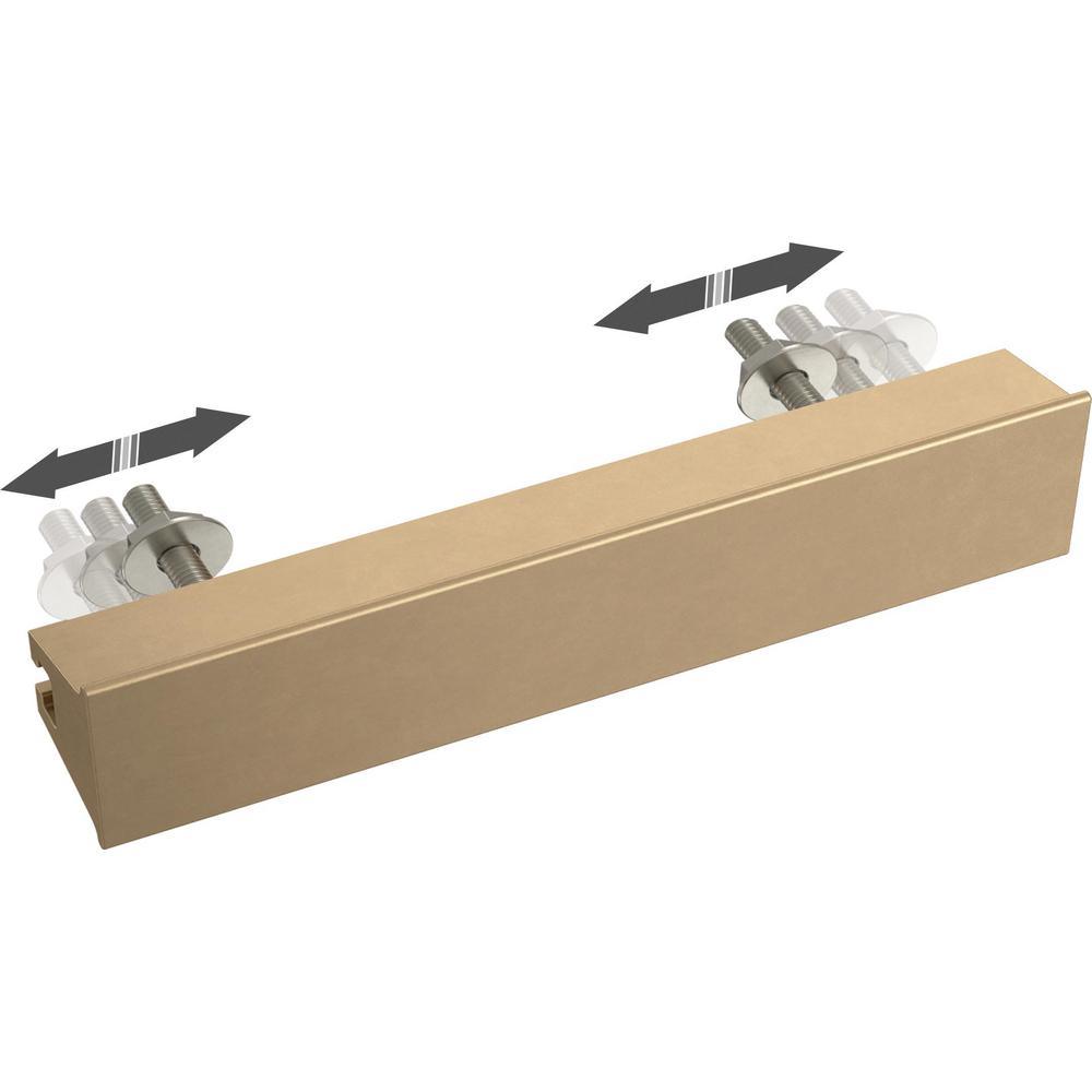 Inclination 1 in. to 4 in. (25 mm to 102 mm) Champagne Bronze Adjustable Drawer Pull - Super Arbor