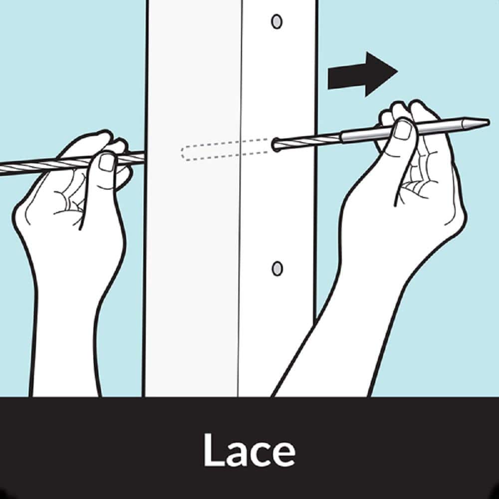 Feeney 4-1/2 in. Metal Cable Lacing Needle for Cable Metal Railing System