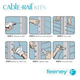 Feeney 5 ft. Stainless Steel Cable Assembly Kit for Cable Railing System
