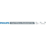 Philips 15-Watt 18 in. Linear T8 Fluorescent Tube Light Bulb Cool White (4100K)