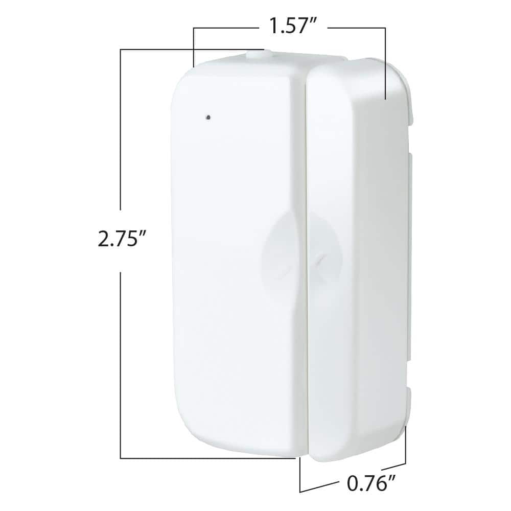 Feit Electric Battery-Powered Smart Wi-Fi Door and Window Sensor, Easy setup - No Hub Required in White (12-Pack)