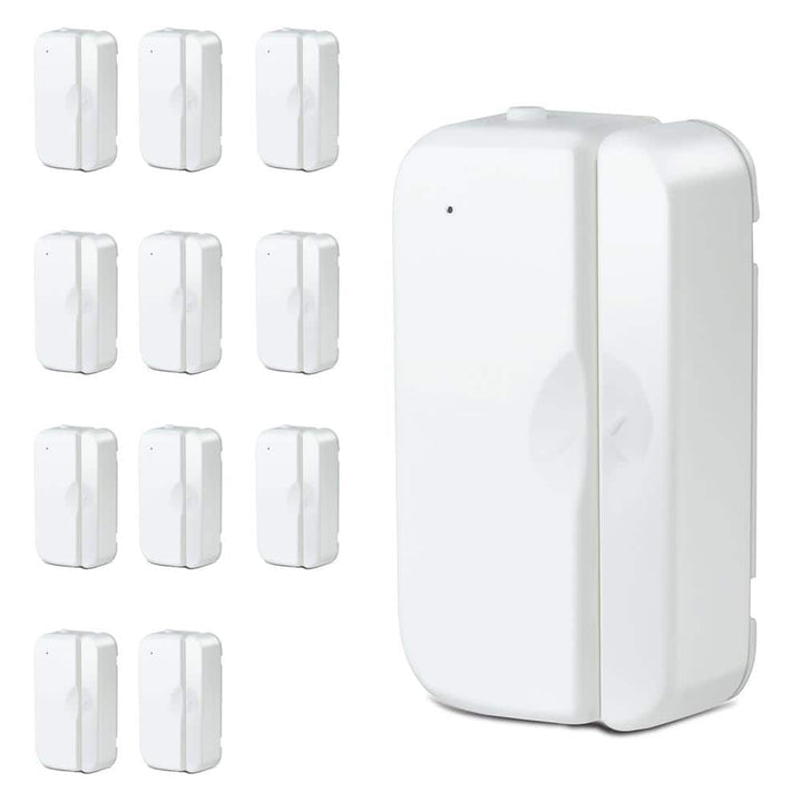 Feit Electric Battery-Powered Smart Wi-Fi Door and Window Sensor, Easy setup - No Hub Required in White (12-Pack)