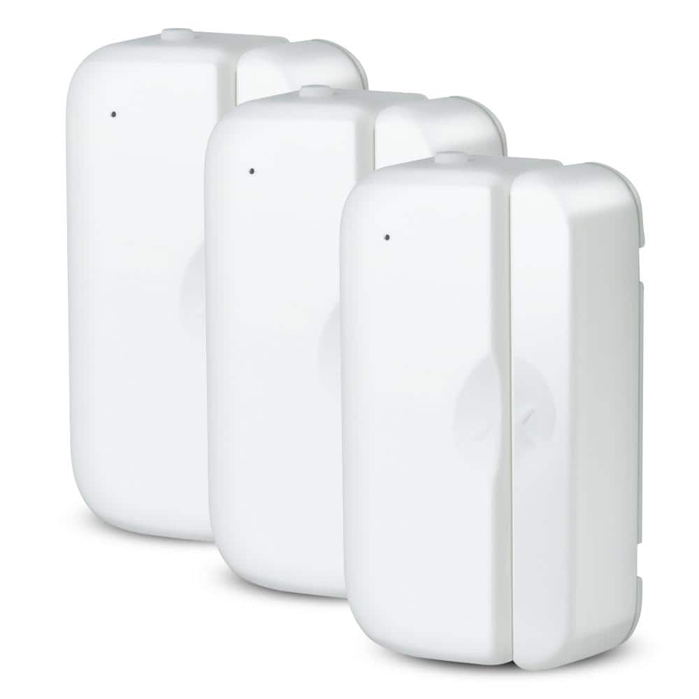 Feit Electric Battery-Powered Smart Wi-Fi Door and Window Sensor, Easy setup - No Hub Required in White (3-Pack)