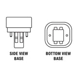 Feit Electric 13-Watt Equivalent PL CFLNI Quad Tube CFL Light Bulb, 2-Pin GX23-2 Base, Soft White 2700K (1-Pack)