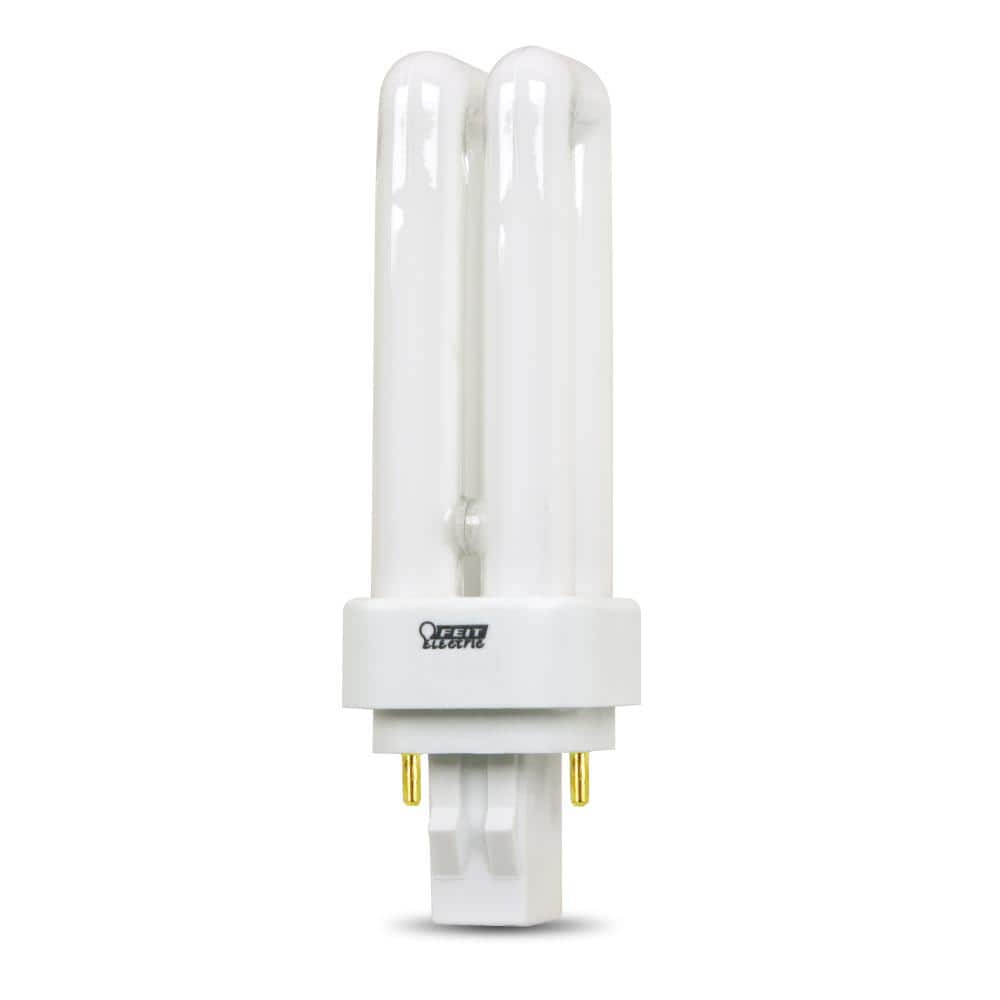 Feit Electric 13-Watt Equivalent PL CFLNI Quad Tube CFL Light Bulb, 2-Pin GX23-2 Base, Soft White 2700K (1-Pack)