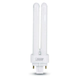 Feit Electric 13-Watt PL CFLNI Twin/Quad Tube 4-Pin G24Q-1 Base Compact Fluorescent Light Bulb, Soft White 2700K (1-Pack)