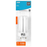 Philips 18-Watt Equivalent PL CFLNI Triple Tube 4-Pin GX24Q-2 Base Compact Fluorescent CFL Light Bulb, Soft White 2700K (1-Bulb)