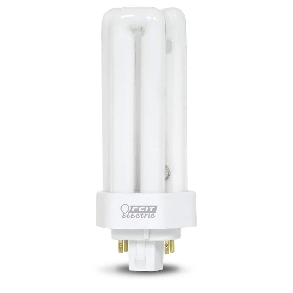 Philips 18-Watt Equivalent PL CFLNI Triple Tube 4-Pin GX24Q-2 Base Compact Fluorescent CFL Light Bulb, Soft White 2700K (1-Bulb)