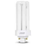 Philips 18-Watt Equivalent PL CFLNI Triple Tube 4-Pin GX24Q-2 Base Compact Fluorescent CFL Light Bulb, Soft White 2700K (1-Bulb)