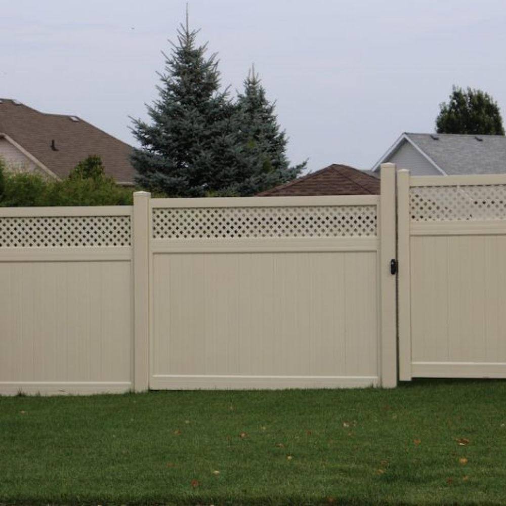 Fence Armor 4 in. L x 4 in. W x 1/4 ft. H Almond Fence Post Guard for Wood or Vinyl