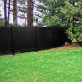 Fence Armor 4 in. L x 4 in. W x 1/4 ft. H Black Fence Post Guard for Wood or Vinyl