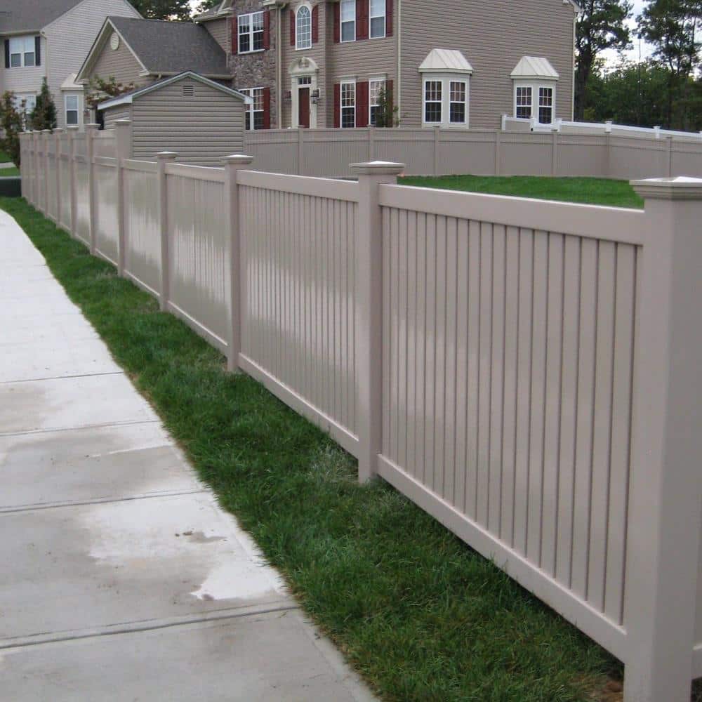 Fence Armor 4 in. L x 1/4 ft. H x 1/2 in. D Clay Demi Fence Post Guard for Wood or Vinyl