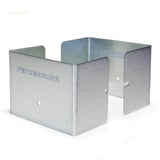 Fence Armor Galvanized Steel Fence Post Guard 4 in. L x 4 in. W x 3 in. H for Wood or Vinyl