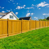 Fence Armor Redwood Demi Fence Post Guard 3.5 in. L x 3 in. H x .5 in D for Wood