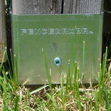 Fence Armor Galvanized Steel Fence Post Guard 3.5 in. L x 3.5 in. W x 3 in. H for Wood
