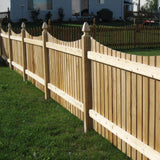Fence Armor Redwood Fence Post Guard 3.5 in. L x 3.5 in. W x 3 in. H for Wood