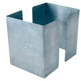 Fence Armor 5 in. x 5 in. x 1/2 ft. H Galvanized Steel Pro Mailbox and Fence Post Guard