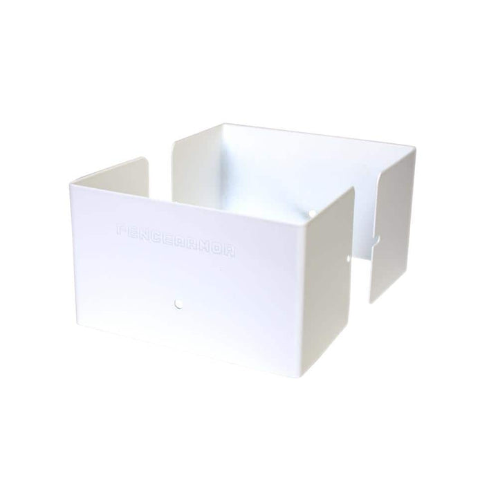 Fence Armor 5 in. L x 5 in. W x 1/4 ft. H White Fence Post Guard for Wood or Vinyl
