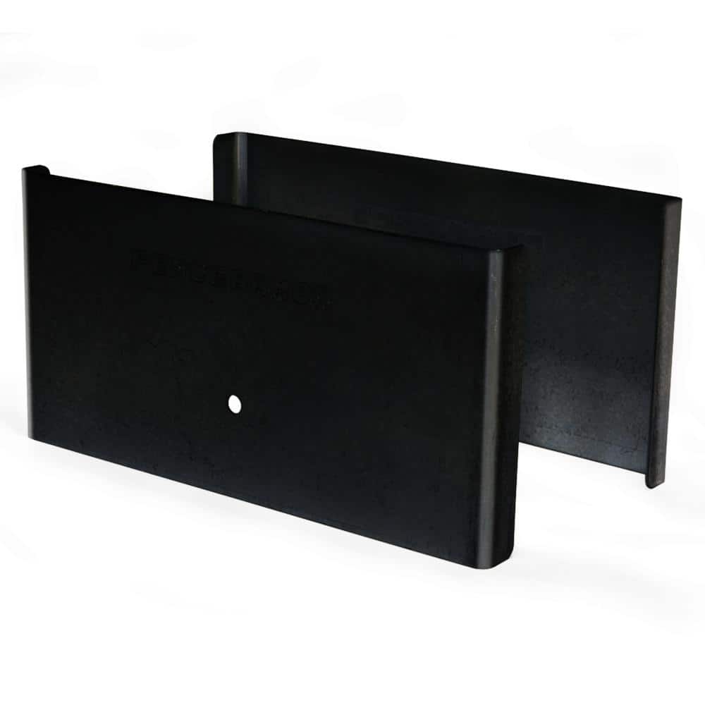 Fence Armor 6 in. L x 1/4 ft. H x 1/2 in. D Black Demi Fence Post Guard for Wood or Vinyl