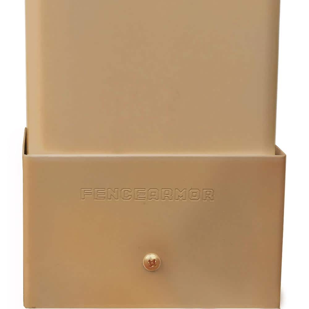 Fence Armor 6 in. L x 1/4 ft. H x 1/2 in. D Clay Demi Fence Post Guard for Wood or Vinyl