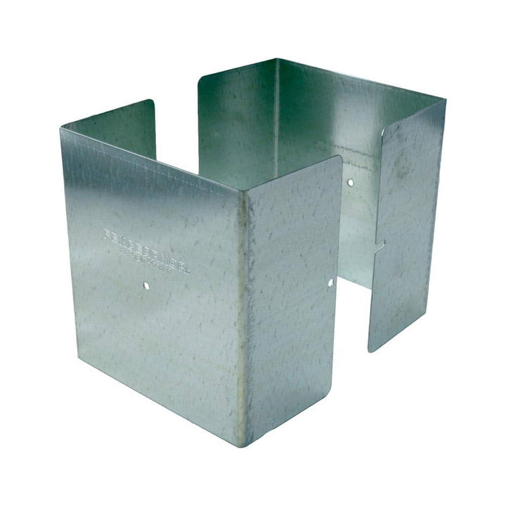 Fence Armor 6 in. x 6 in. x 1/2 ft. H Galvanized Steel Pro Series Mailbox and Fence Post Guard