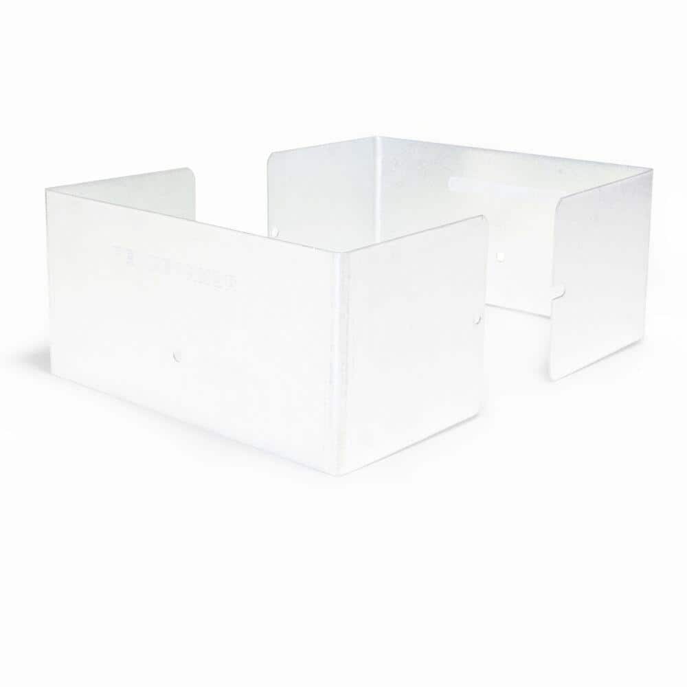 Fence Armor 6 in. L x 6 in. W x 1/4 ft. H White Fence Post Guard for Wood or Vinyl