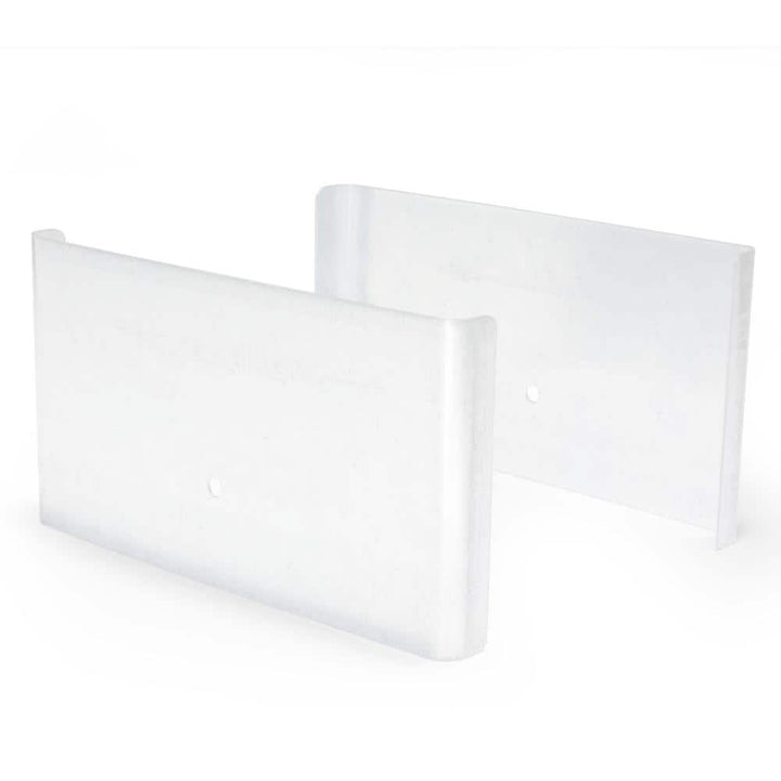 Fence Armor White Demi Fence Post Guard 5.5 in. L x 3 in. H x .5 in D for Wood