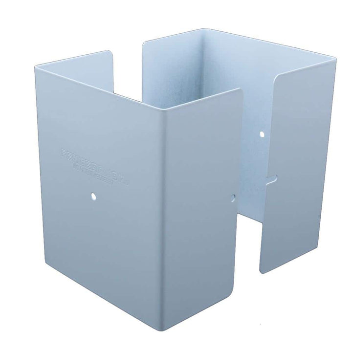 Fence Armor 5.5 in. x 5.5 in. x 1/2 ft. H Powder Coated White - Galvanized Steel Pro Series Mailbox and Fence Post Guard