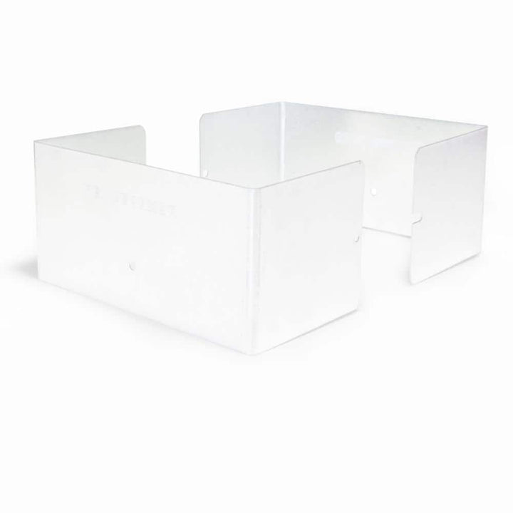 Fence Armor White Fence Post Guard 5.5 in. L x 5.5 in. W x 3 in. H for Wood