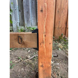 FENCE & DECK RITE 2 in. x 4 in. Privacy Fence/Wall Brackets Fits Standard Railings Reinforced Black Polypropylene (8-Pieces)