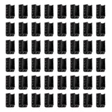 FENCE & DECK RITE 2 in. x 4 in. Sturdy Railing Hangers Fits Standard Railings, Reinforced Black Polypropylene (48-Piece)