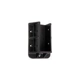 FENCE & DECK RITE 2 in. x 4 in. Sturdy Railing Hangers Fits Standard Railings Reinforced Black Polypropylene (8-Pieces)