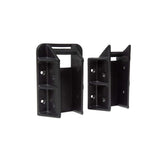FENCE & DECK RITE 2 in. x 4 in. Stair Railing Hangers Fits Standard Railings Reinforced Black Polypropylene 4-Sets (8-Piece)