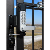 SUMO GL2 Satin Chrome/Marine Grade Double Combination Surface Mount Gate Lock