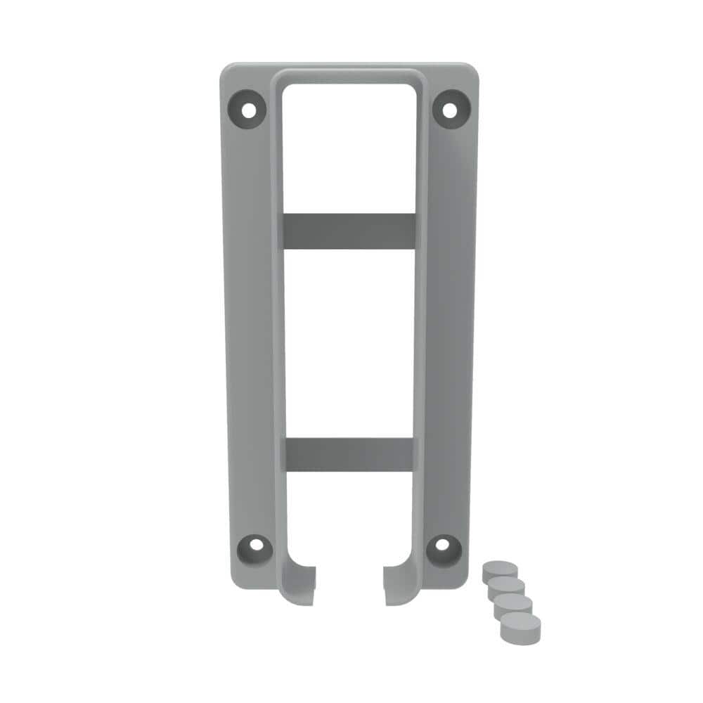 Gray Vinyl Fence Transition Post Bracket