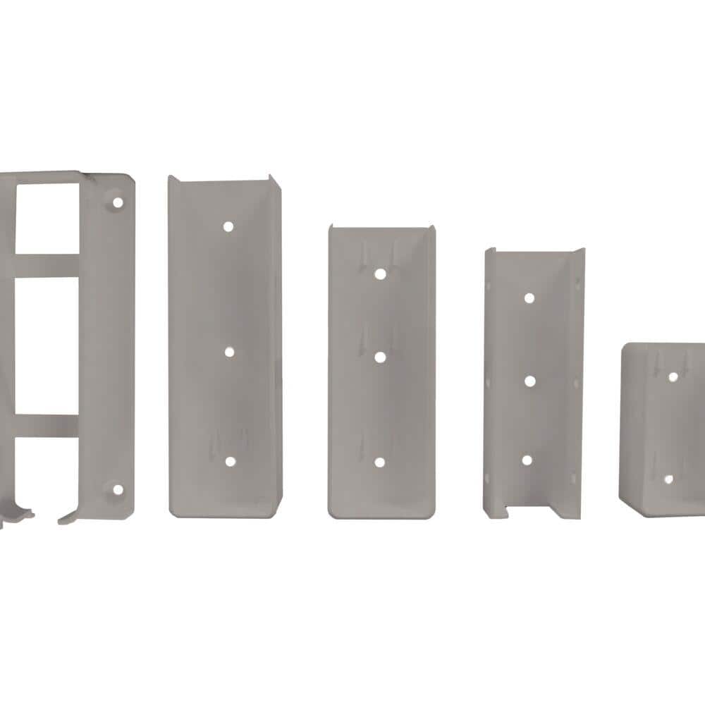 Gray Vinyl Fence Transition Post Bracket