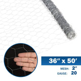 Fencer Wire 3 ft. x 50 ft. 20-Gauge Poultry Netting with 2 in. Mesh