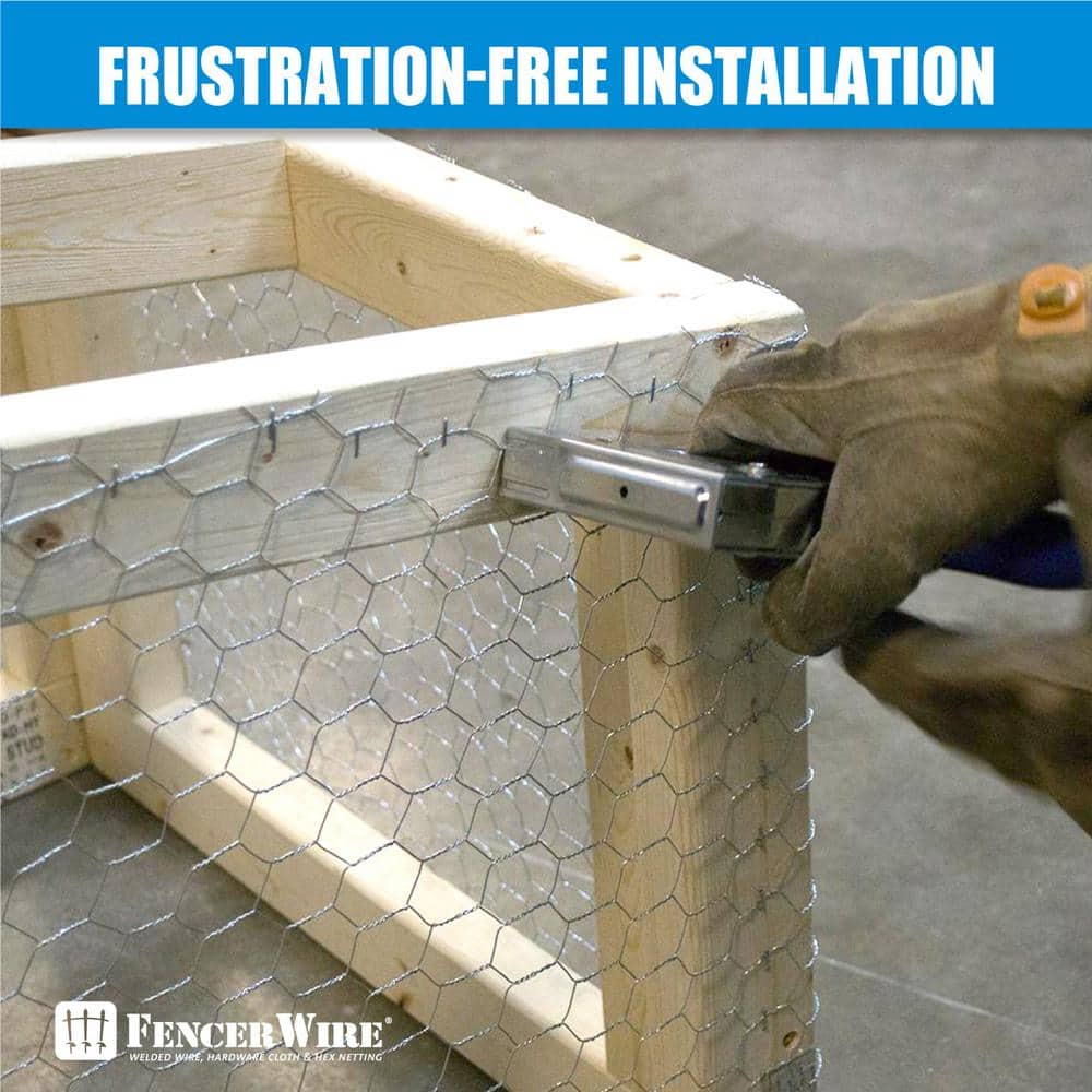 Fencer Wire 5 ft. x 150 ft. 20-Gauge Poultry Netting with 1 in. Mesh