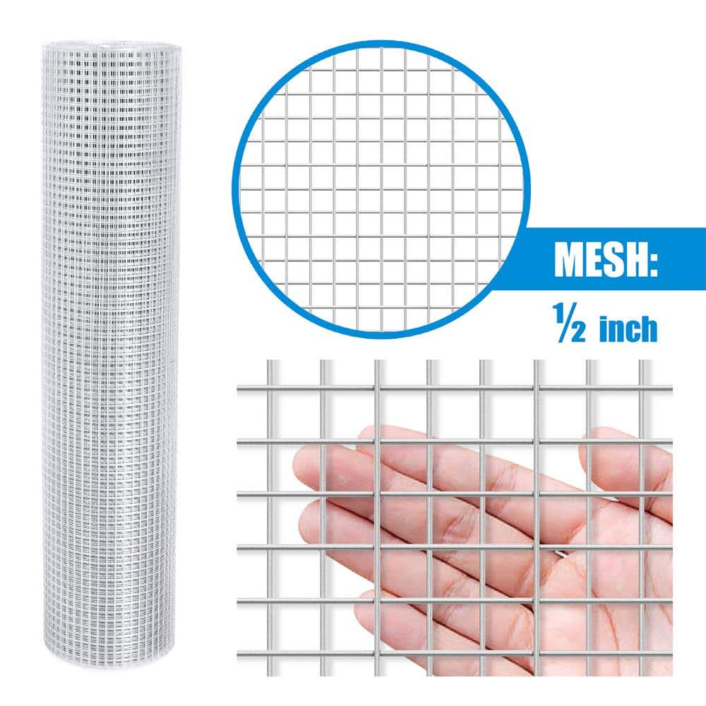 Fencer Wire 1/2 in. x 2 ft. x 50 ft. 19-Gauge Hardware Cloth