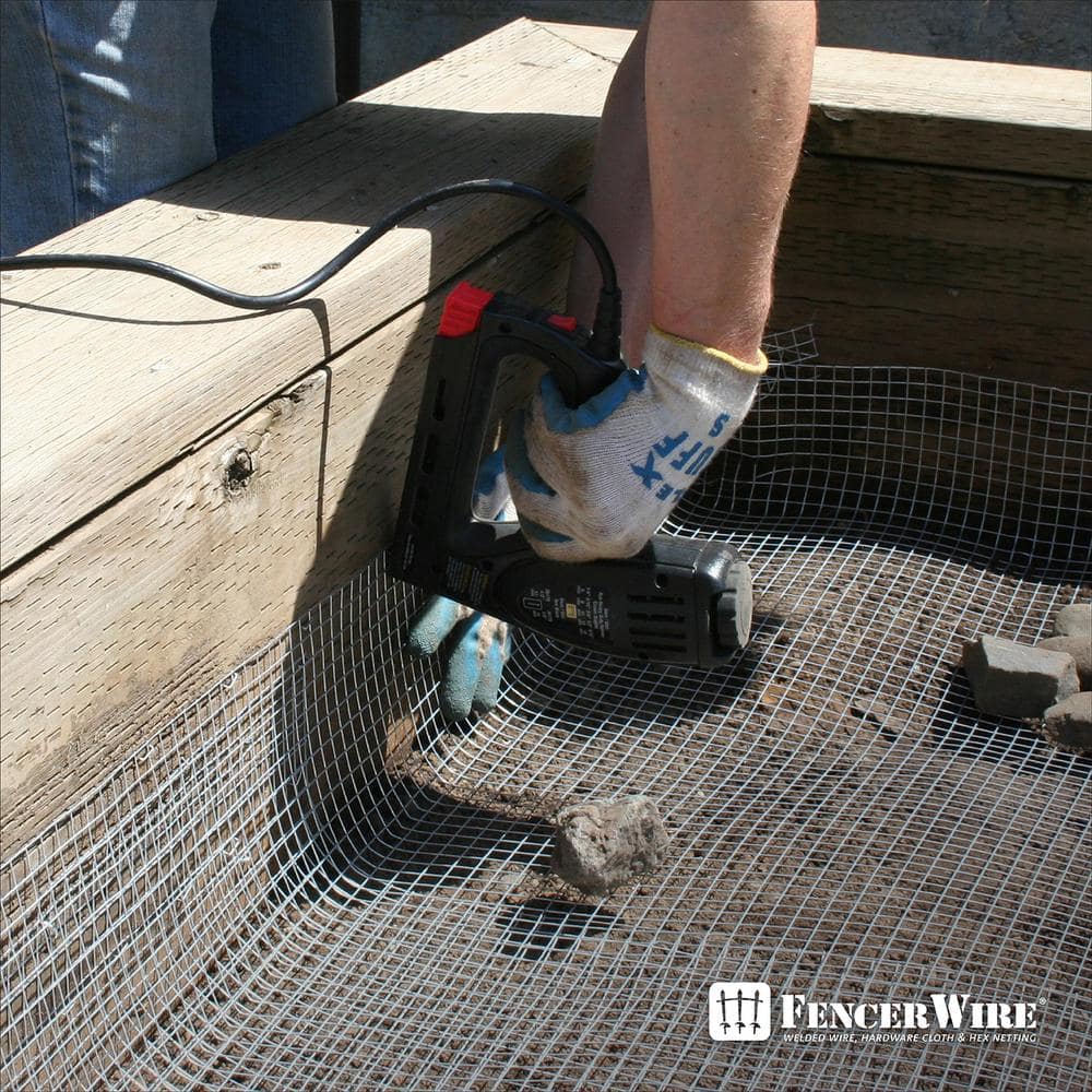 Fencer Wire 1/4 in. x 3 ft. x 100 ft. 23-Gauge Hardware Cloth, Hot-Dip Galvanized After Welding, Heavy-Duty Welding Fencing
