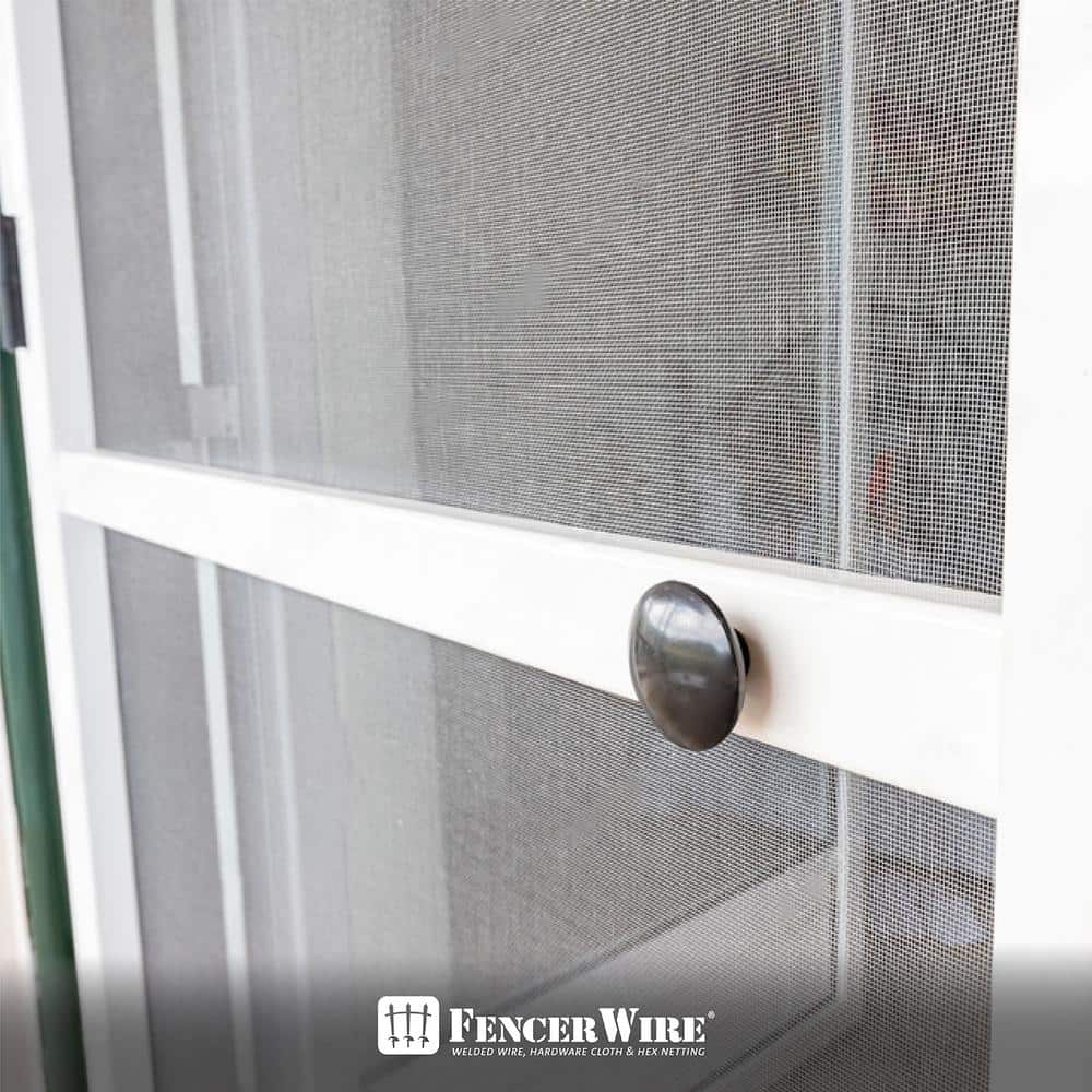 Fencer Wire 1/8 in. x 2 ft. x 100 ft. 27 Gauge Hardware Cloth, Galvanized Steel Wire Rolled Woven, Keeping Out of Insects