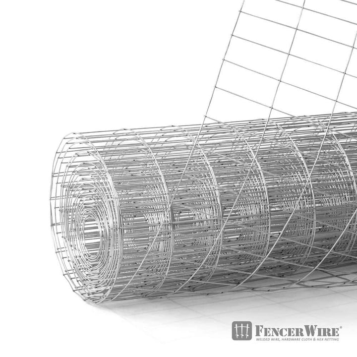 Fencer Wire 6 ft. x 50 ft. 12.5-Gauge Welded Wire Fence with 2 in. x 4 in. Mesh, Galvanized Welded Fence Wire Roll