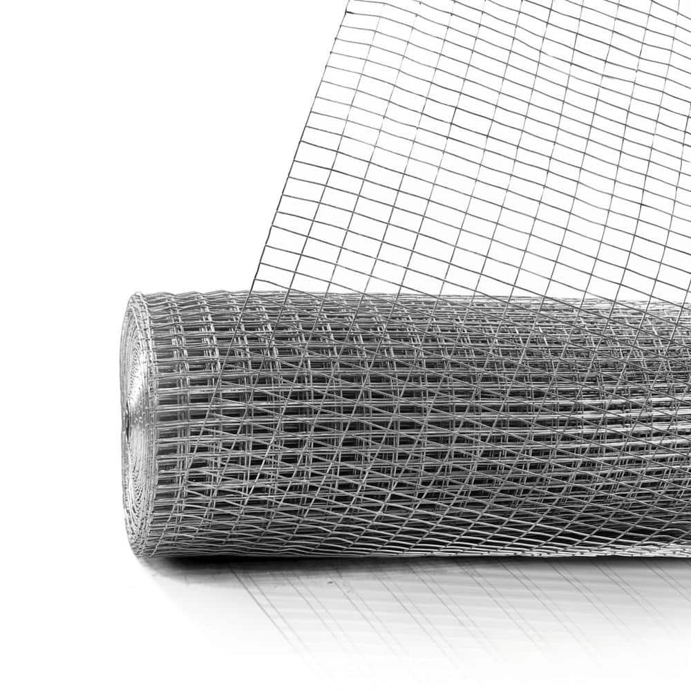 Fencer Wire 2 ft. x 100 ft. 16-Gauge Welded Wire Fence, Mesh Size 1/2 in. x 1 in., Multiple Use Galvanized Welded Wire Roll