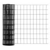 Fencer Wire 3 ft. x 50 ft. 16-Gauge Black Vinyl Coated Welded Wire Fence with 3 in. x 2 in. Mesh, Black Garden Welded Mesh