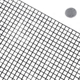 Fencer Wire 4 ft. x 100 ft. 16-Gauge Black PVC Coated Welded Wire Fence with Mesh Size 1/2 in. x 1/2 in.